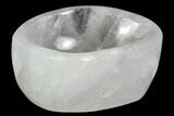 Polished Quartz Bowl - Madagascar #120200-2